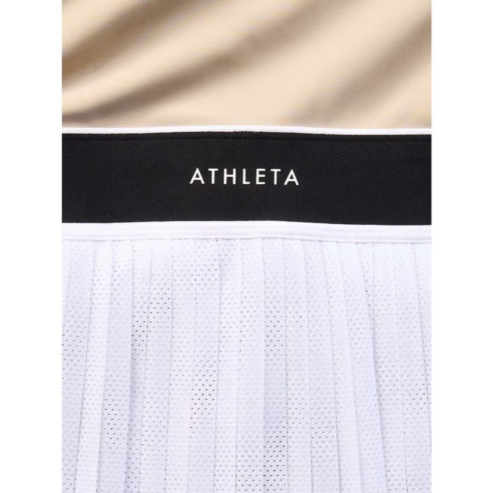 Athleta M Power Serve Tank Dress Tennis Medium Bright White Regular - Picture 3 of 6